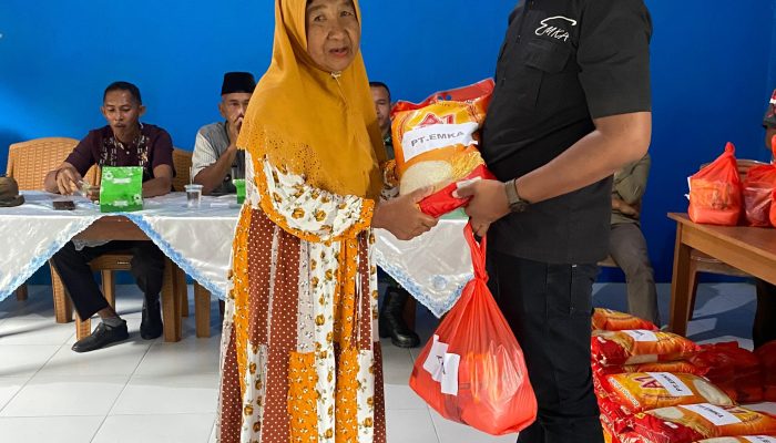 Jelang Ramadan, PT Emka Salurkan Sembako Untuk Lansia di Pulau Subi