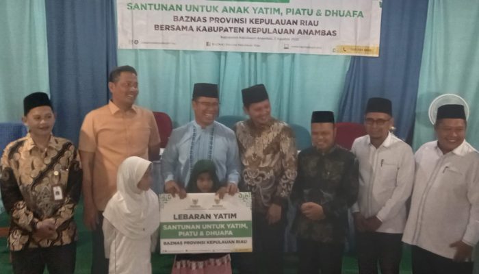 Bupati dan Wabup Anambas Turut Hadiri Penyaluran Santunan dari Baznas Kepri Kolaborasi Baznas Anambas