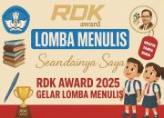 RDK Award 2025 Gelar Lomba Menulis “Seandainya Saya” untuk Siswa Se-Kepri