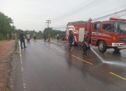 Warga Peringatkan Pengendara, Tumpahan Solar di Jalan Nusantara Bintan Sebabkan Kecelakaan