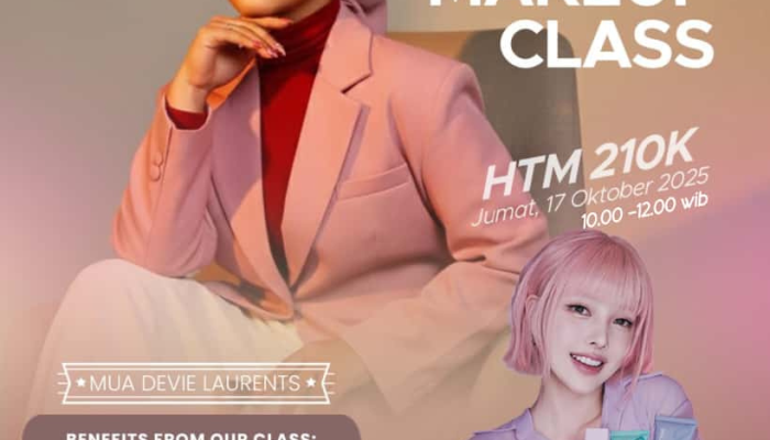 Belajar Tampil Glamor dan Elegan di Self Makeup Class Bareng Coach Devie Laurents
