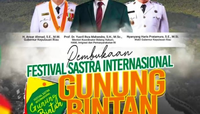 Resmi Dibuka Menteri Yusril Ihza Mahendra, FSIGB 2025 Jadikan Kepri Simpul Penting Sastra Melayu Dunia