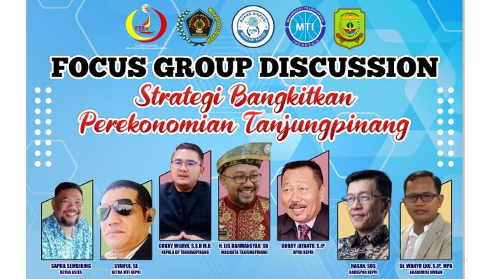 FGD Strategi Pemulihan Ekonomi Tanjungpinang Libatkan Pemerintah hingga Pelaku Usaha