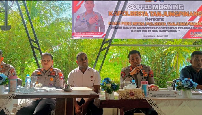 Bangun Komunikasi Dua Arah, Kapolresta Tanjungpinang Ajak Insan Pers Perkuat Kolaborasi Informasi Publik