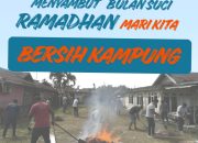 Eratkan Silaturahmi Jelang Bulan Ramadhan 1447 H, Warga RT 001 RW 003 Kelurahan Kota Bengkalis Gelar Bersih Kampung