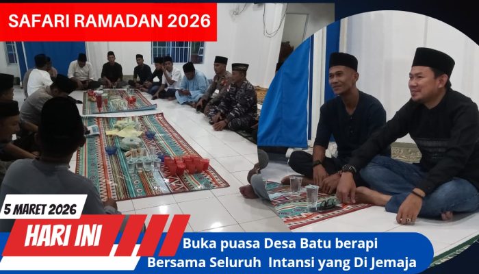 Desa Batu Berapit Sambut Safari Ramadhan Camat Jemaja, Pererat Silaturahmi Pemerintah serta Masyarakat