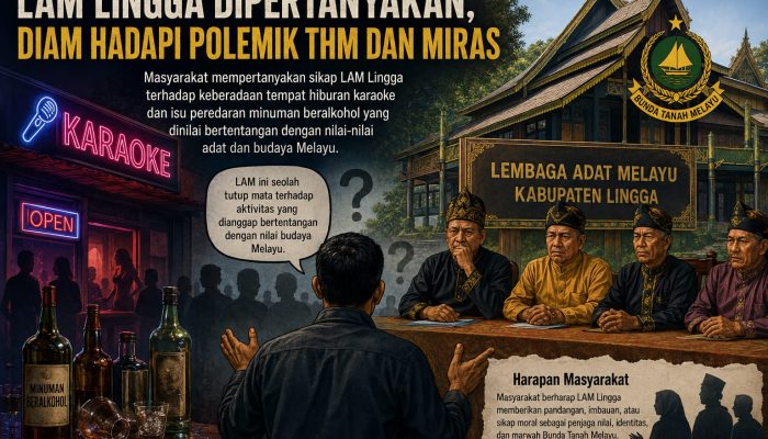 LAM Lingga Dipertanyakan, Diam Hadapi Polemik THM dan Miras
