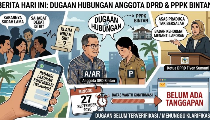 Dugaan Hubungan Anggota DPRD Bintan dengan PPPK Menguat, Muncul Klaim Nikah Siri
