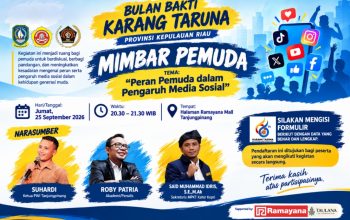 Bulan Bakti Karang Taruna Kepri Gelar Mimbar Pemuda, Soroti Bijak Bermedia Sosial