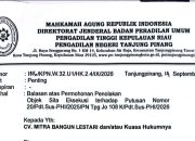 PN Tanjungpinang Beri Waktu 14 Hari, CV Mitra Bangun Lestari Diminta Buktikan Kepemilikan Pihak Ketiga