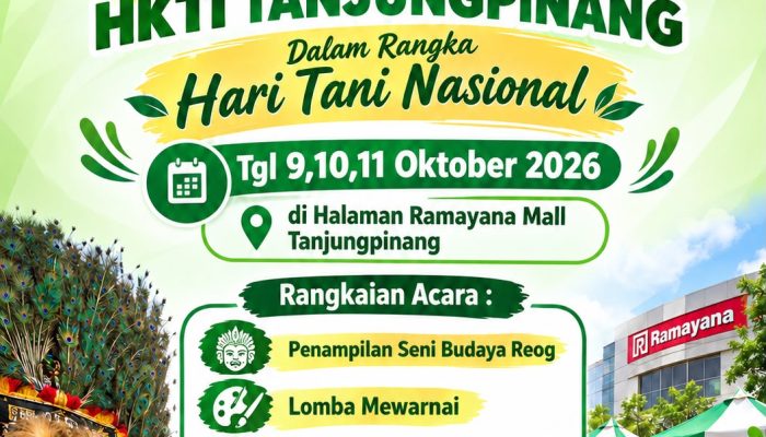 Ayo Ramaikan Bazar Perdana HKTI Tanjungpinang di Mall Ramayana, Ada Reog hingga Lomba Karaoke Anak